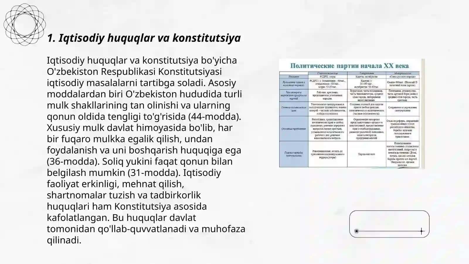Iqtisodiy Ijtimoiy madaniy va ekologik huquqlarning konsitutsiyaviy asoslari 3