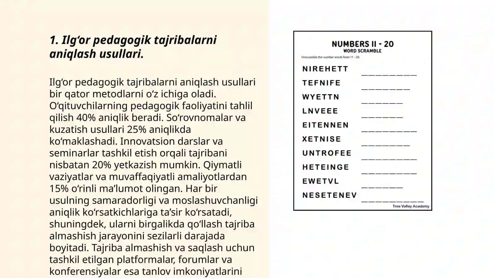 Ilg‘or pedagogik tajribalarni to‘plash va amaliyotda qo‘llash 3