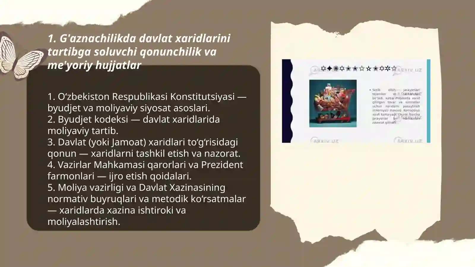G'aznachilikda davlat xaridini tashkil etish 3