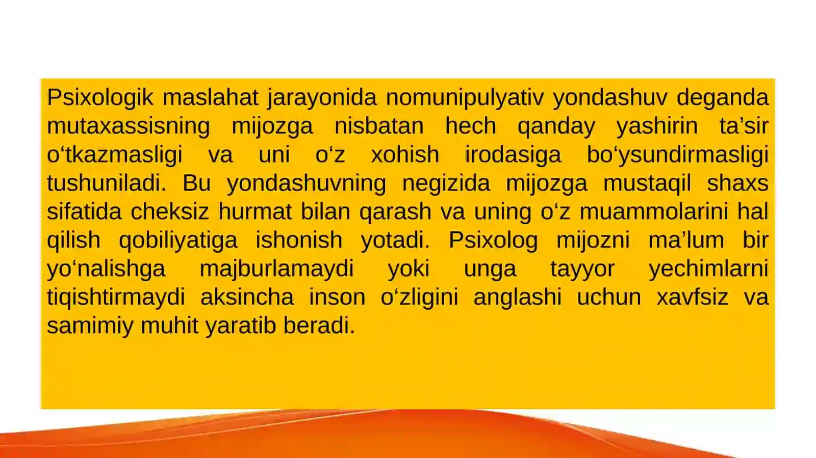 Nomunipulyativ yondashuv 3