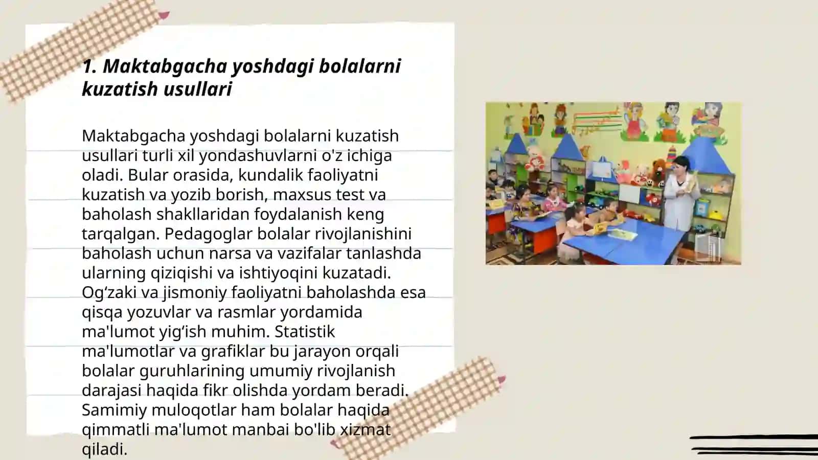 Maktabgacha va kichik maktab yoshidagi bolalarni psixologik-pedagogik tashxis qilish metodlari 3