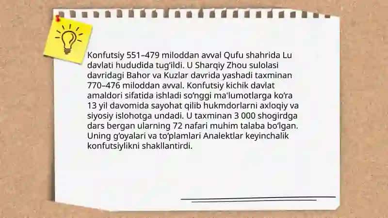 Konfutsiylikning vujudga kelishi va falsafiy talimoti 3