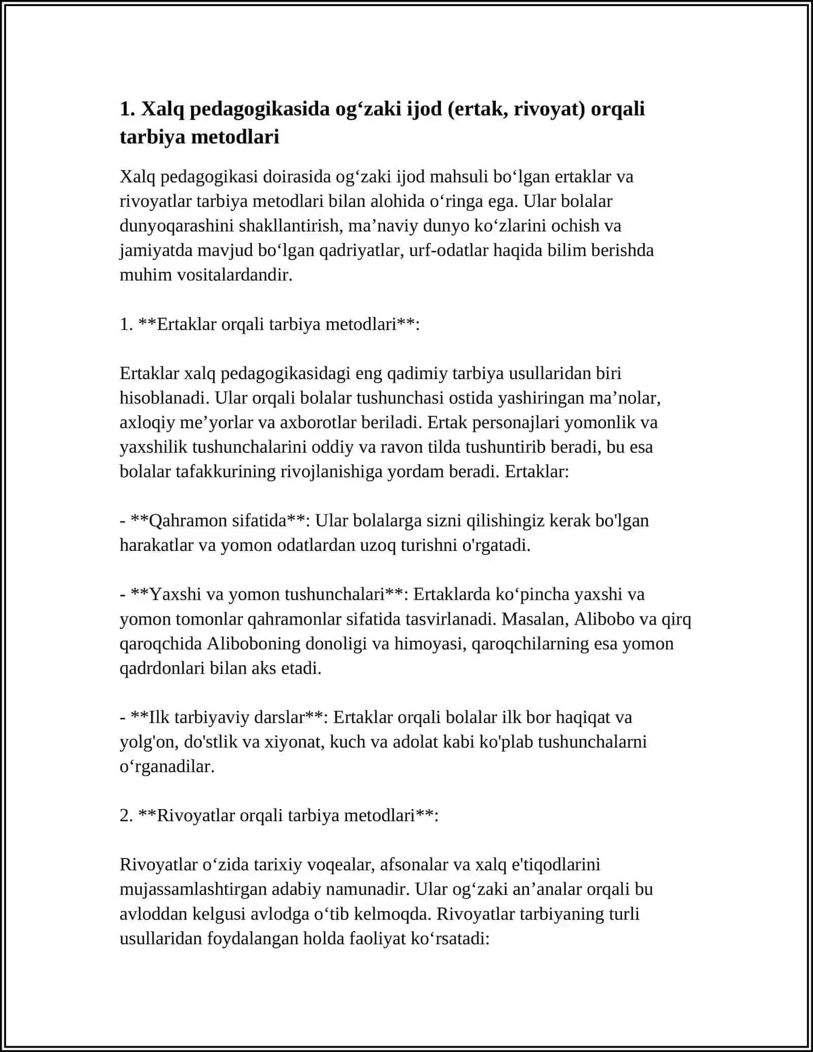 XALQ PEDAGOGIKASIDA TARBIYA METODLARI VA VOSITALARI 3