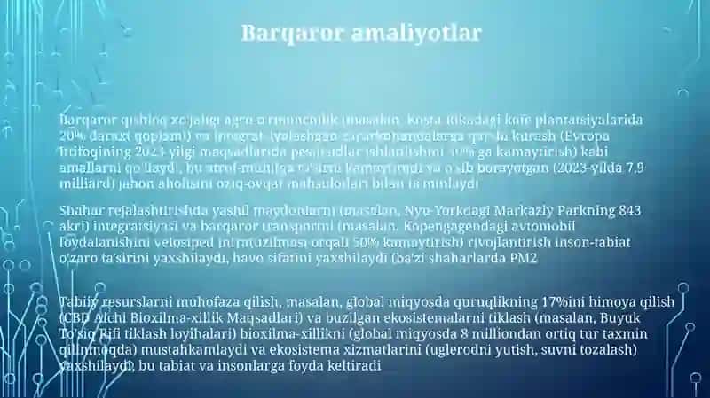 Inson va tabiat o'rtasidagi munosabatlar 3