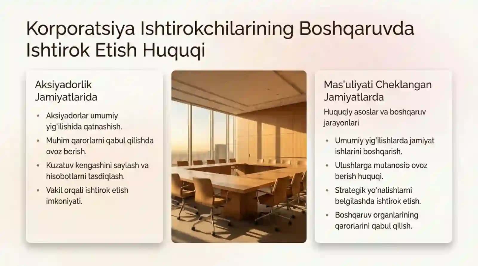 Korporatsiya ishtirokchilarining huquq va majburiyatlari 3