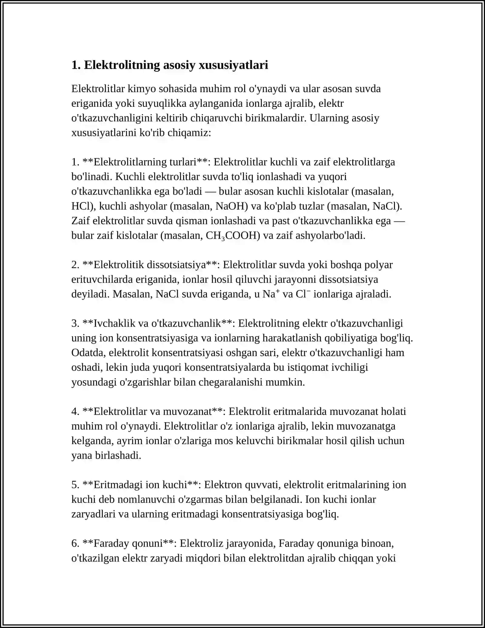ELEKTROKIMYO ASOSLARI. KONDUKTOMETRIYA 3