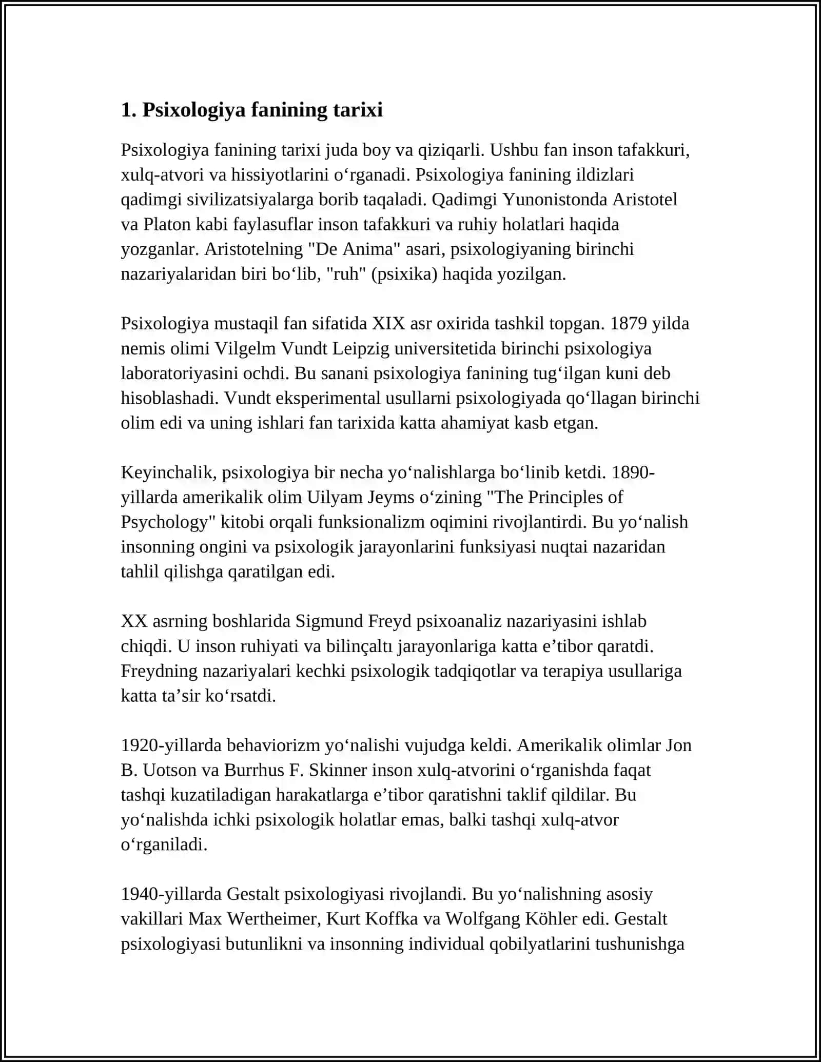 PSIXOLOGIYA FANI VA UNI TUSHUNCHASI 3