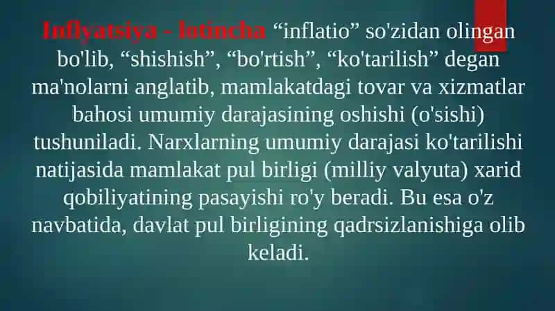 Inflyasiya va inflasiyaga qarshi siyosat 3