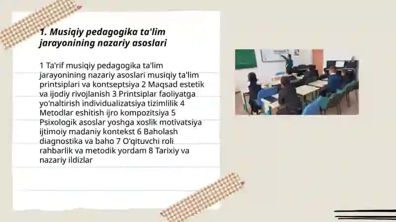 Musiqiy pedagogika ta'lim jarayoni 3