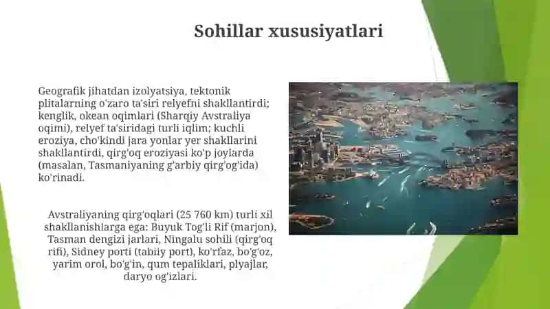 Avstraliya materigi geografik o‘rni o‘rganilishi, relyefi 3