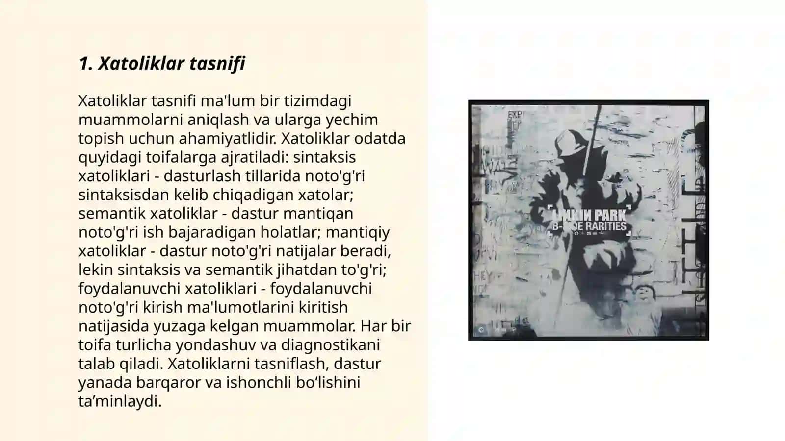 Xatoliklar nazariyasi elementlari 3