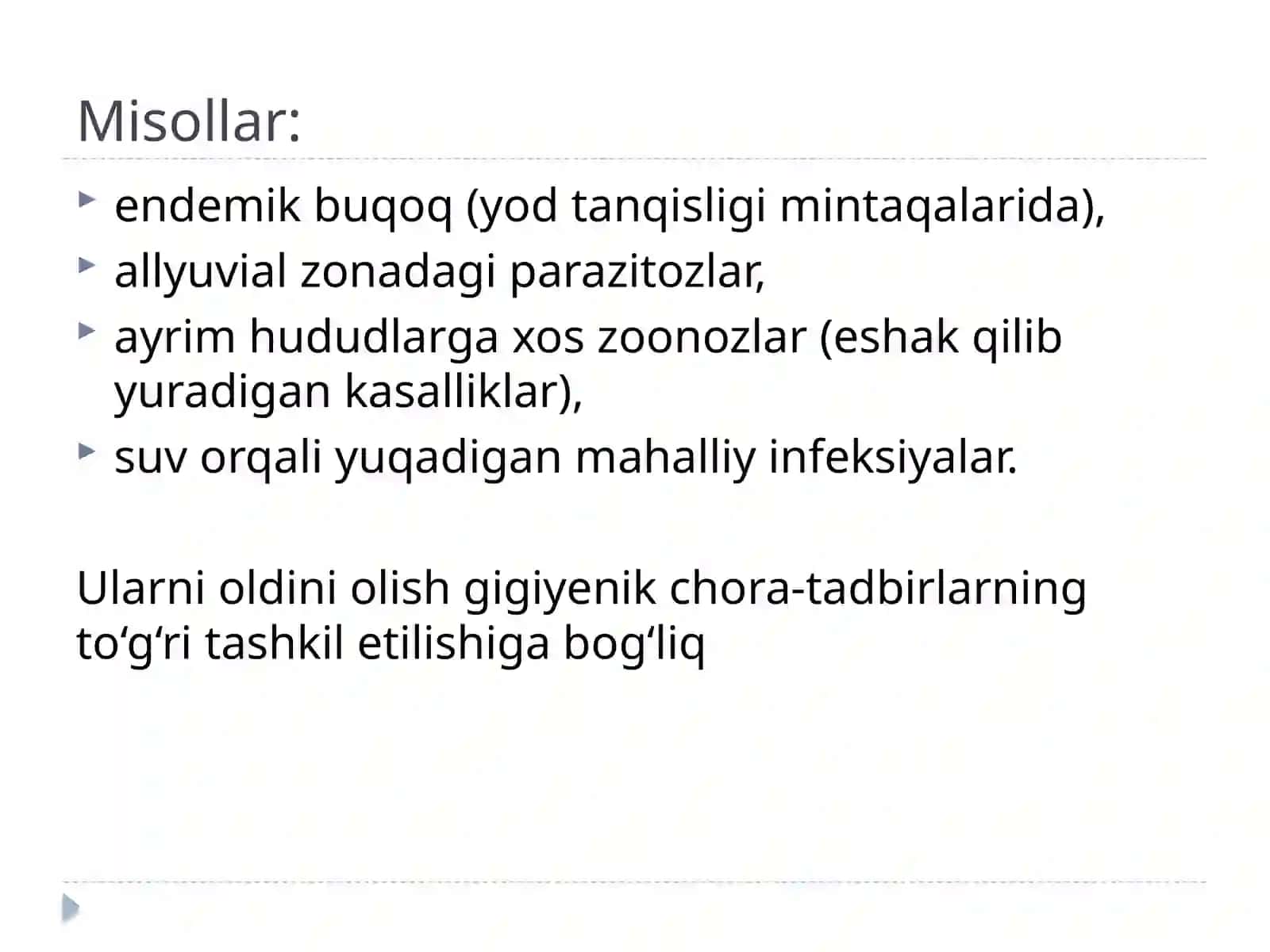 Endemik kasalliklarni oldini olishning gigiyenik asoslari 3