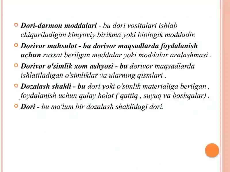 Farmaseftik terminlarni farmakognoziya fanidan qo'llanilishi 3