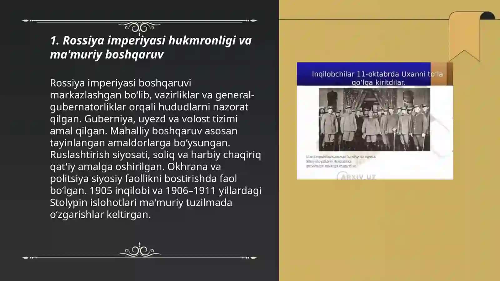 XX asr boshlaridagi ijtimoiy siyosiy vaziyati 3