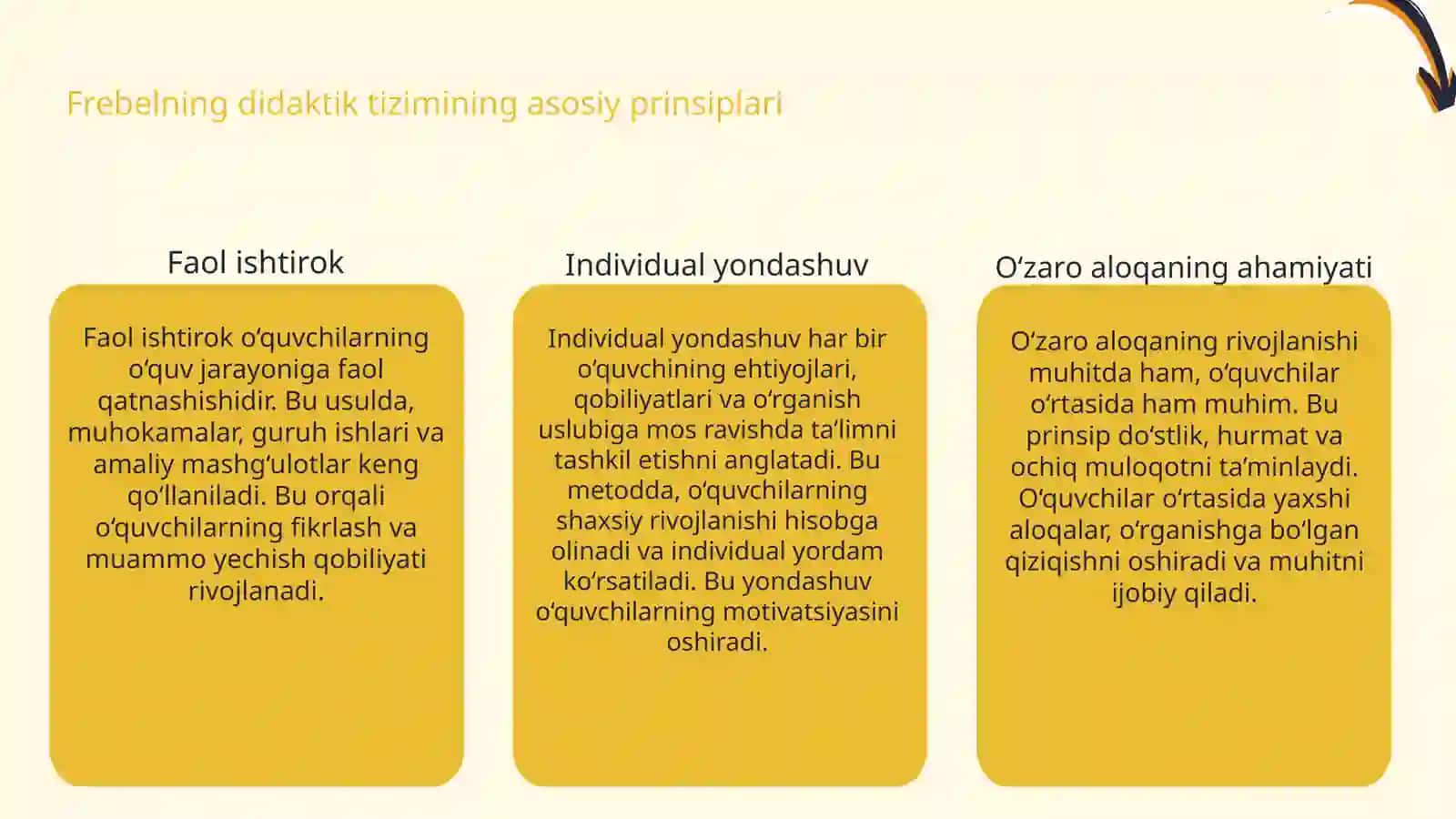 Frebelning didaktik tizimi 3