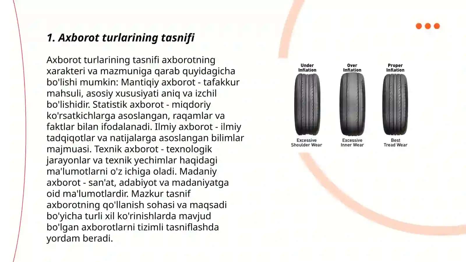 Axborot turlari va ishonchliligi 3