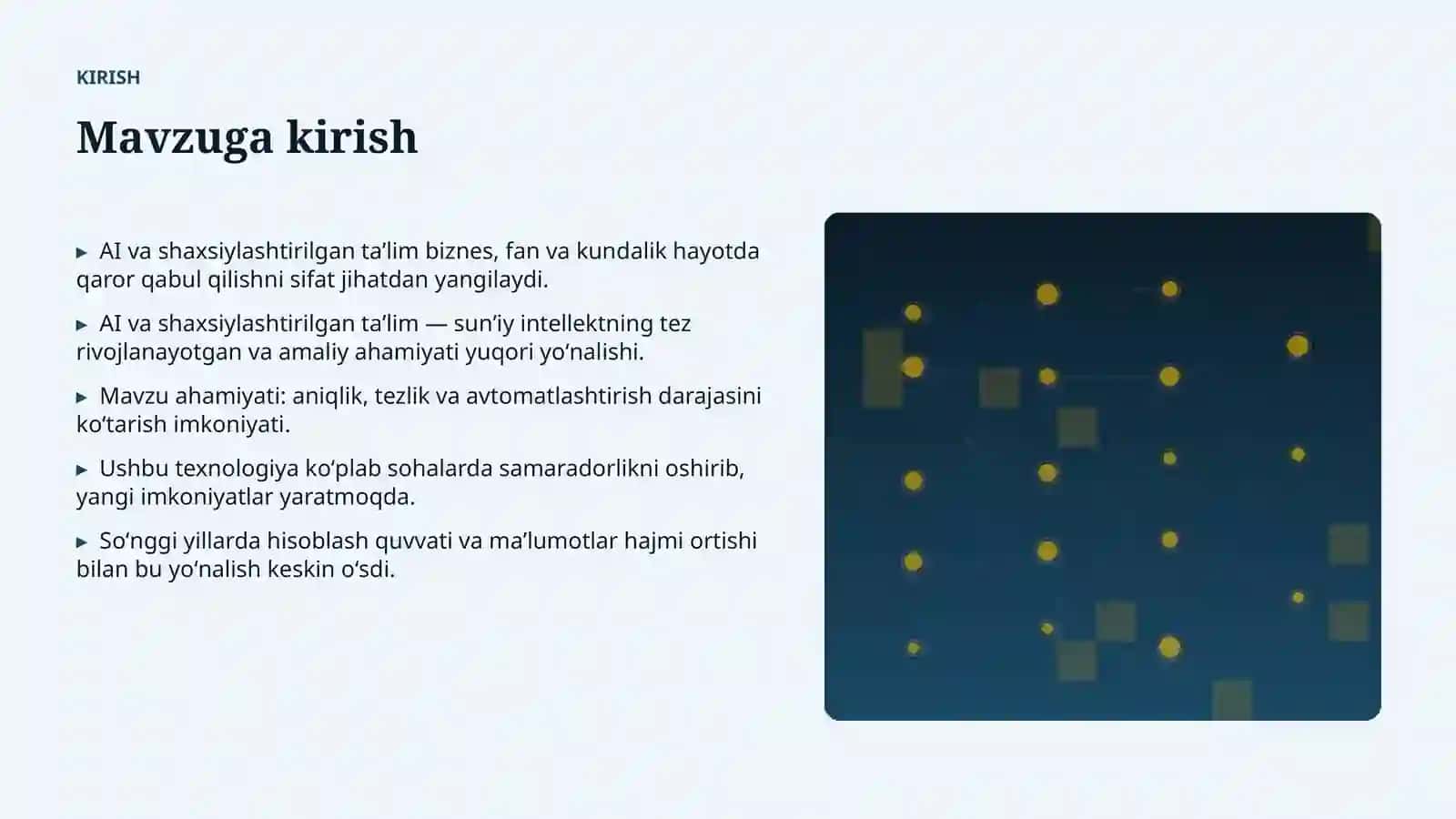 SUNʼIY INTELLEKT • PROFESSIONAL TAQDIMOT 3