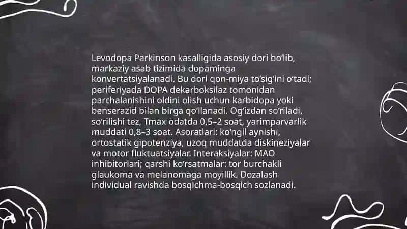Levodopa, Karbidopa va benserazid bilan birgalikda levodopa kombinatlari, Dopamin agonistlari 3