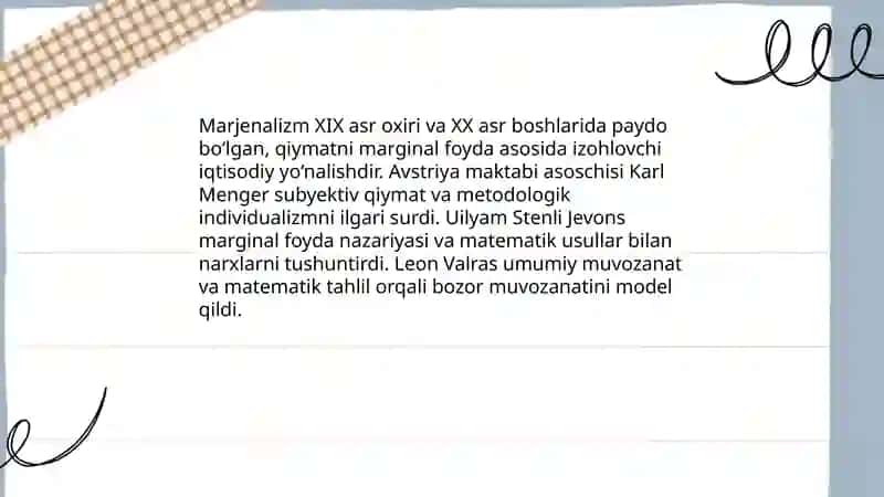 Marjenalizm va Martsizm iqtisodiy taʼlimotlari 3