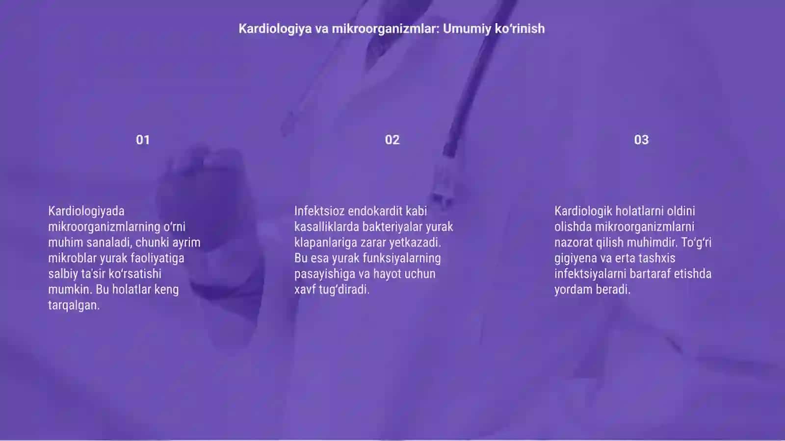 Kardiologiya va mikroorganizmlarning o'zaro bog‘liqligi 3