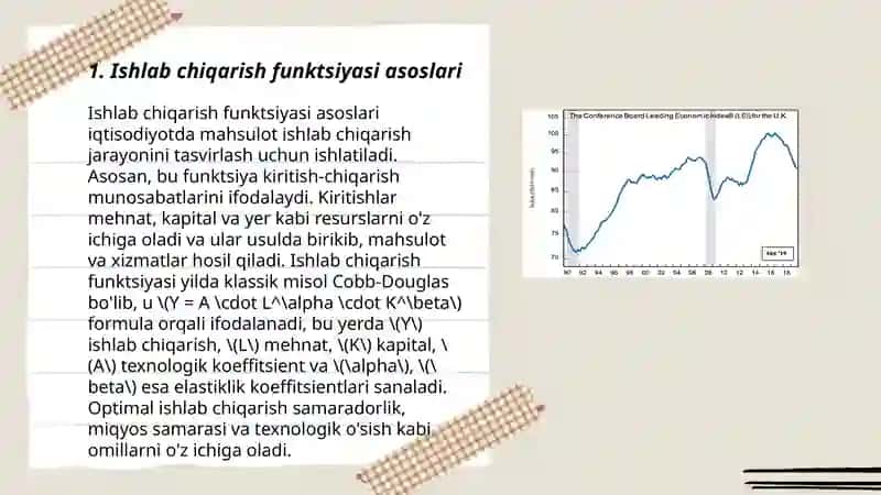 Makroiqtisodiy indikatorlarni ishlab chiqarish funktsiyalari yordamida tadqiq qilish 3