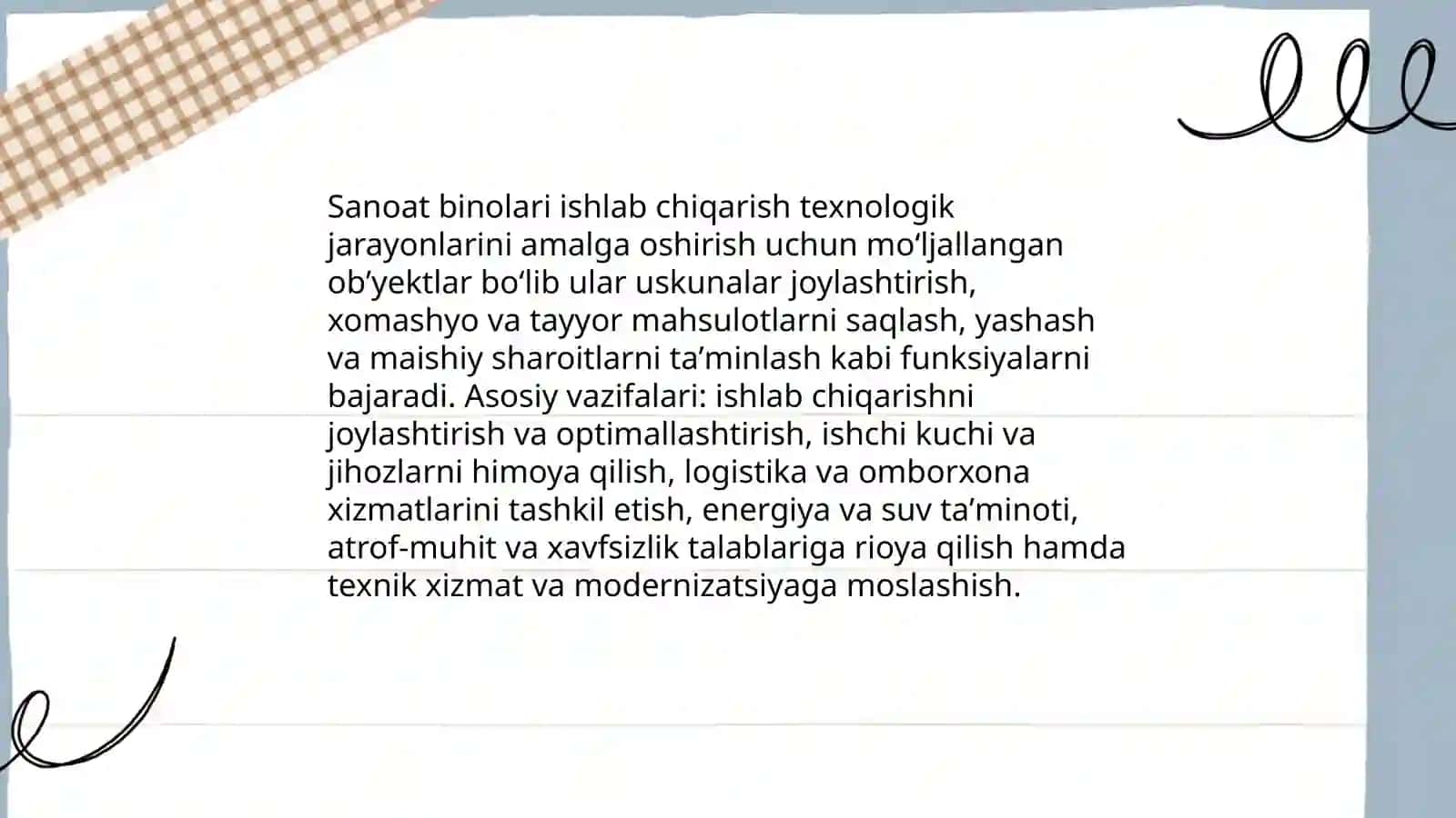 Sanoat binolari haqida umumiy ma’lumotlar 3