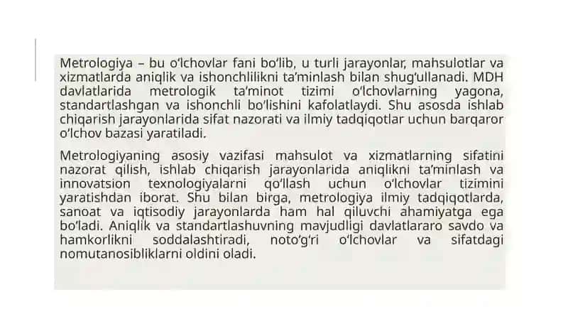 MDH davlatlarida metrologik ta'minotni muvofiqlashtirish 3