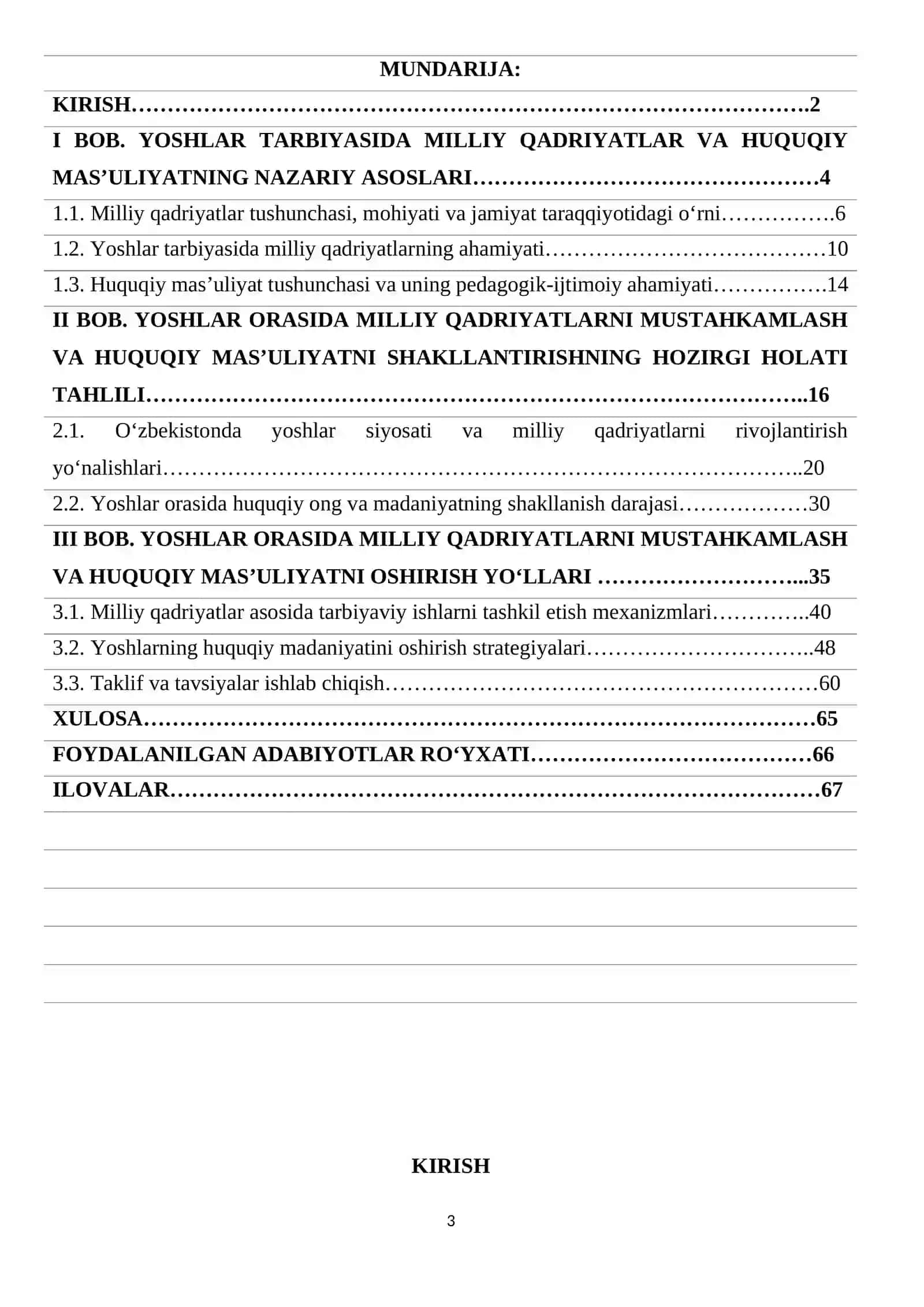YOSHLAR ORASIDA MILLIY QADRIYATLARNI MUSTAHKAMLASH VA HUQUQIY MAS’ULIYATNI SHAKLLANTIRISH MASALALARI 3