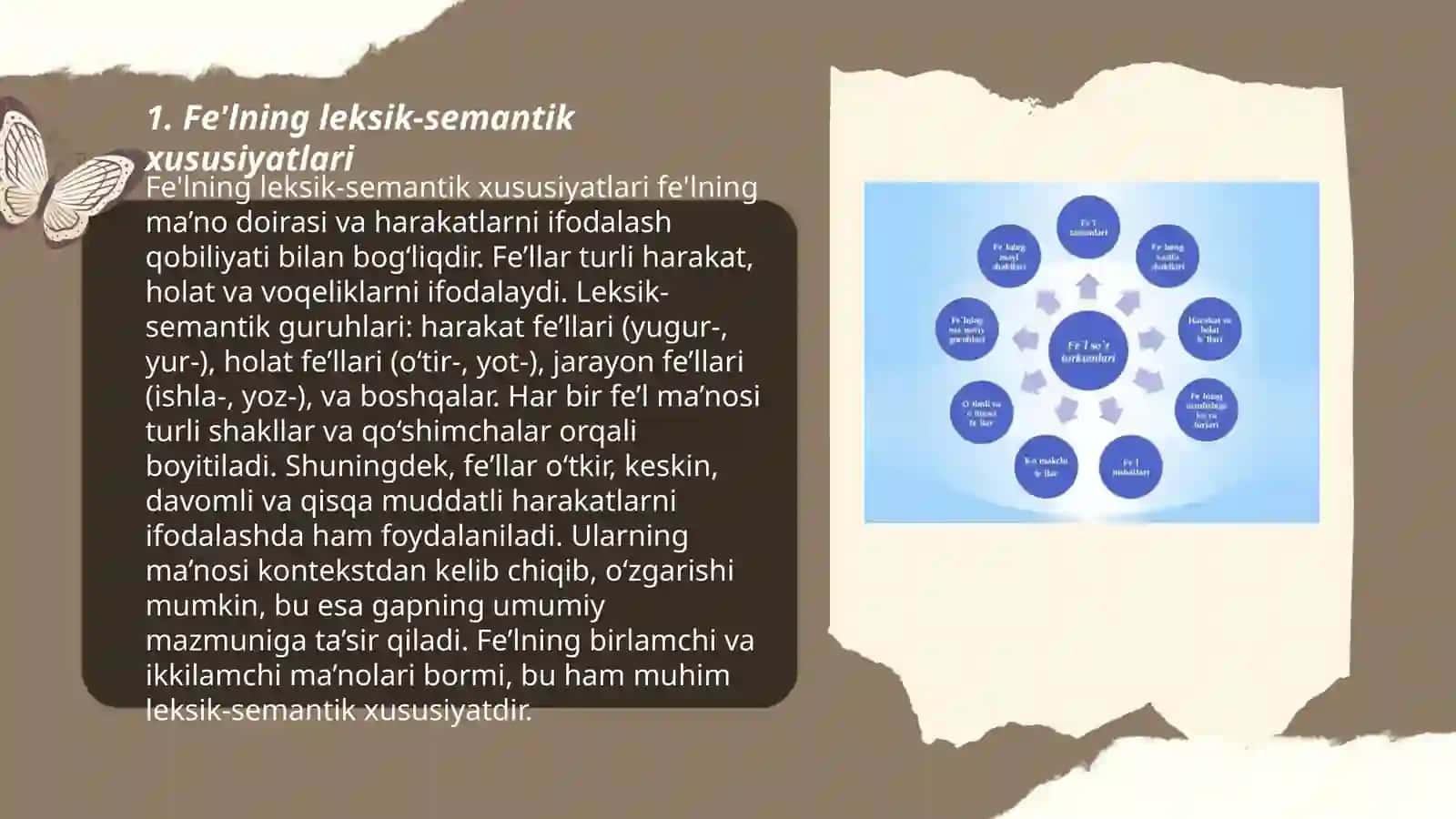 Fe'l. Fe‘lga xos nazariy qarashlar tahlili 3