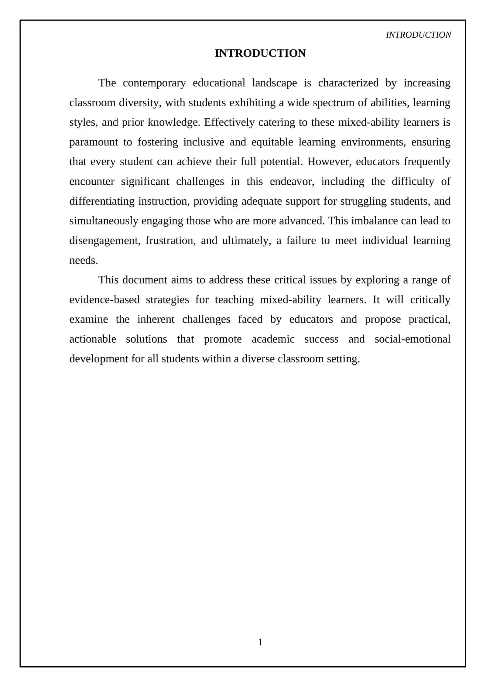 Strategies for Teaching Mixed Ability Learners: Challenges and Solutions 3