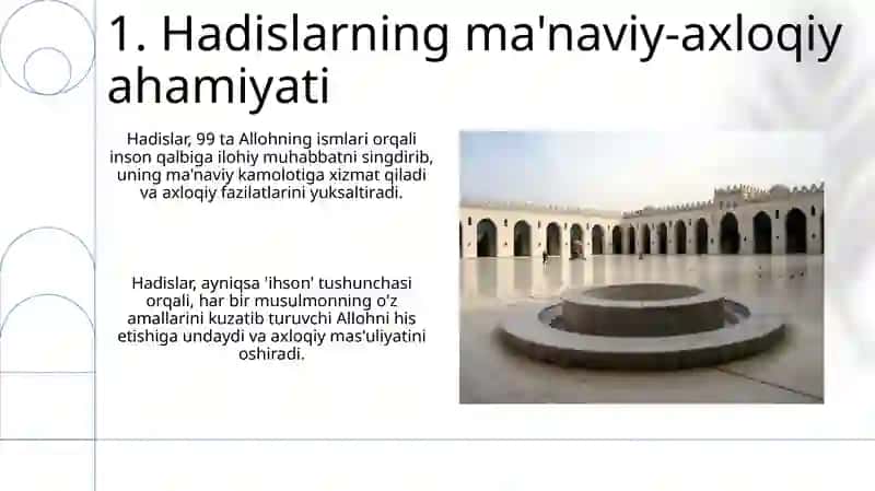 Hadislarni o'rganishning ma'naviy-axloqiy, estetik va pedagogik jihatdan ahamiyati 3