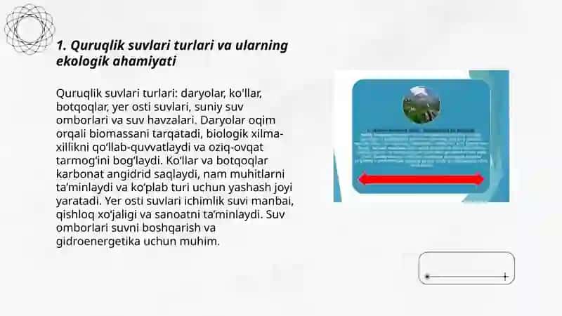 Quruqlik suvlari va uni muhofaza qilish 3
