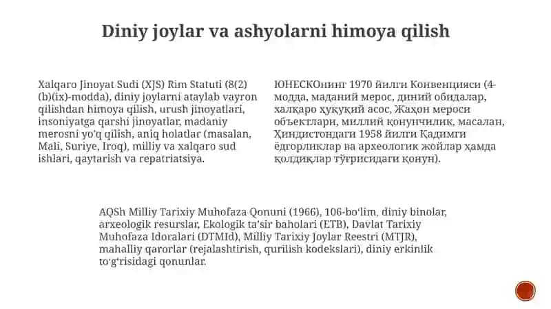 MA'NAVIY-MARIFIY ISHLARNI TARTIBGA SOLUVCHI MEYORIY HUQUQIY HUJJATLAR 3