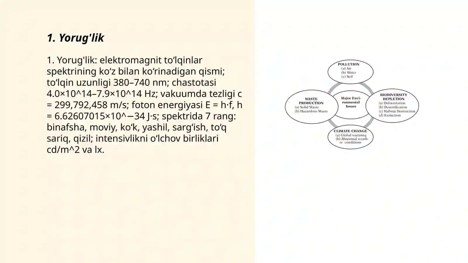 EKO tizimga taʼsir etuvchi omillar ekologik omillar va EKO tizimlar 3