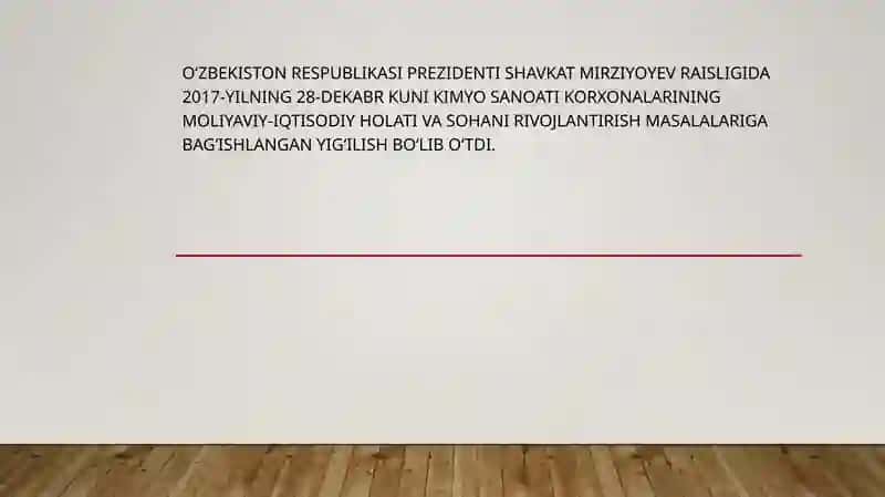 Kimyosanoatining hozirogi holati va rivojlantirish istiqbollari 3