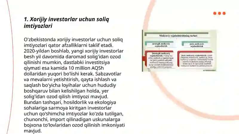 Xorijiy investitsiyalarni jalb qilishni rag‘batlantirish strategiyasini ishlab chiqish 3