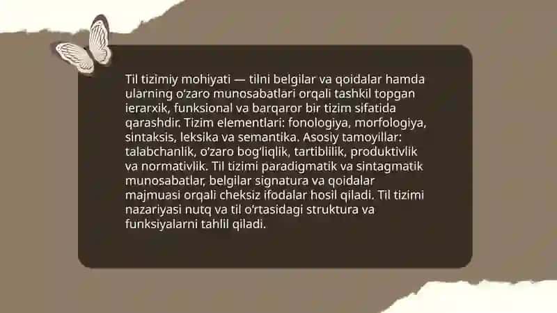 Tilning tizim sifatidagi mohiyati 3