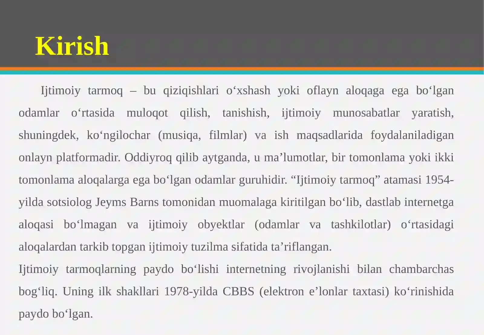 Ijtimoiy tarmoq tushunchasi va uning mohiyati 3