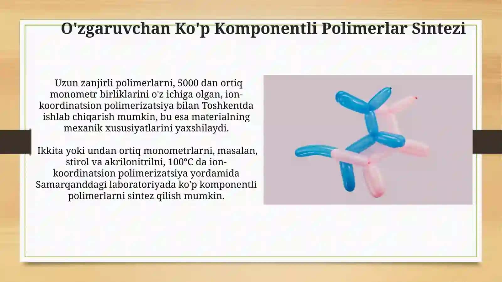 Ion-koordinatsion polimerlanishning afzalliklari 3