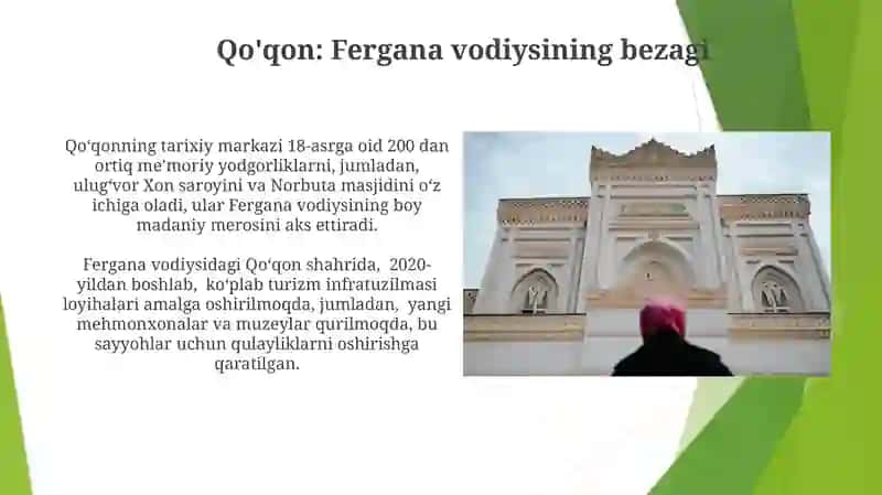 Qo'qon: Fergana vodiysining bezagi 3