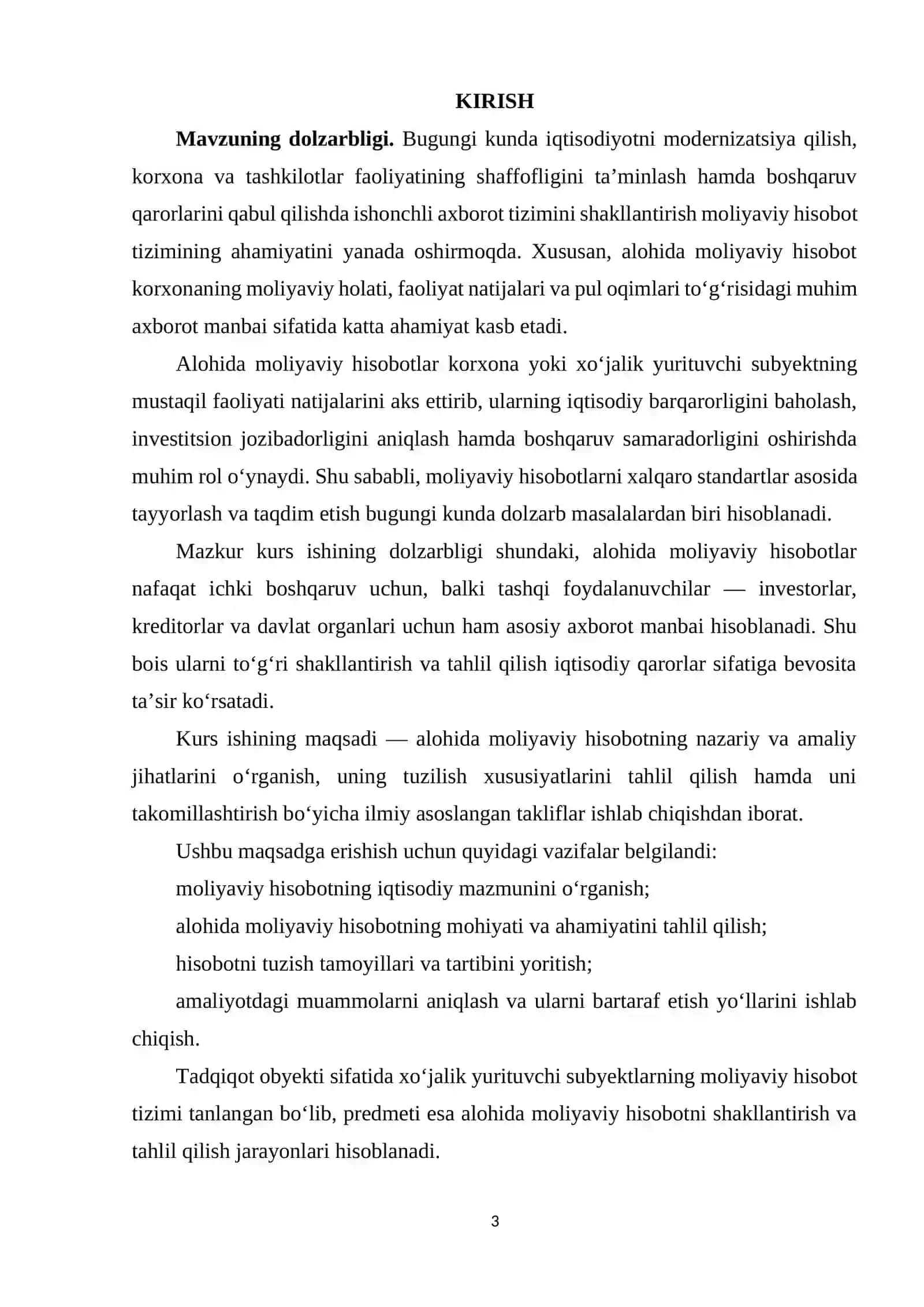 ALOHIDA MOLIYAVIY HISOBOT 3