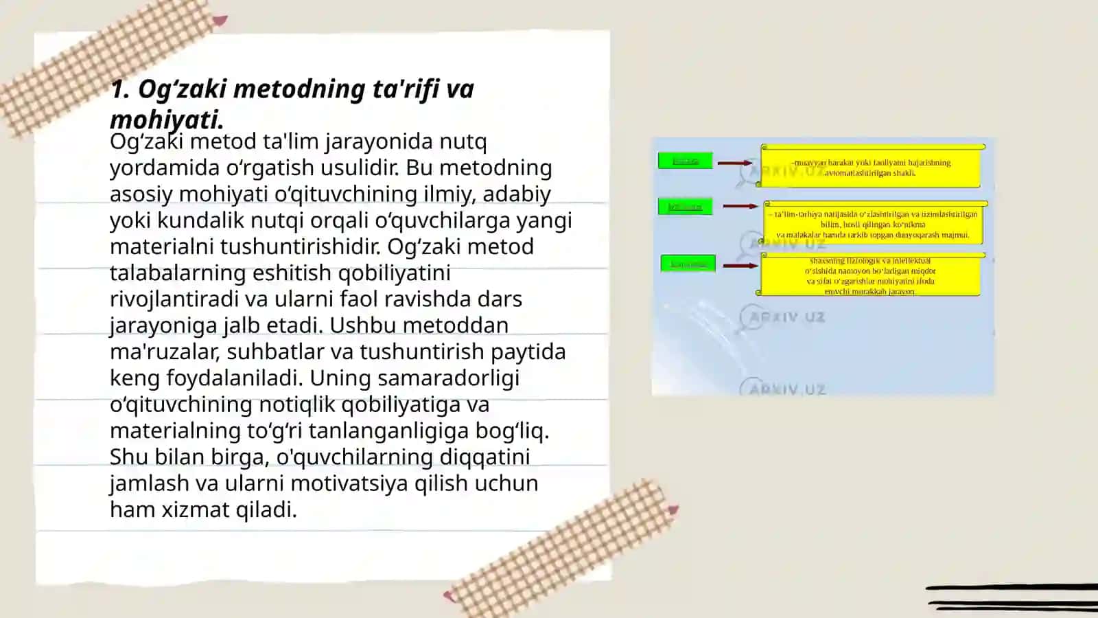 Bolalarni tabiat bilan tanishtirishda og‘zaki metoddan foydalanish va uning mohiyati 3