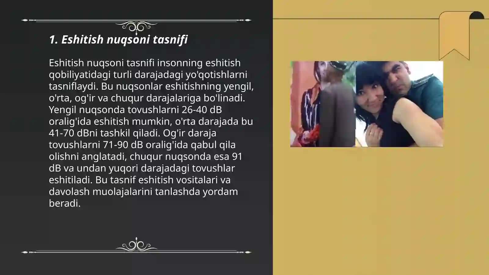 Eshitish nuqsoni tasnifi 3