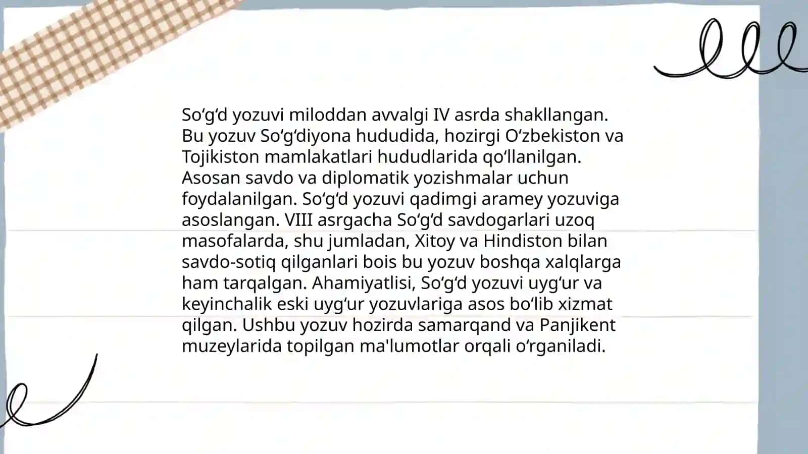 So‘g‘d yozuvi va uning hududlar bo‘ylab tarqalishi 3