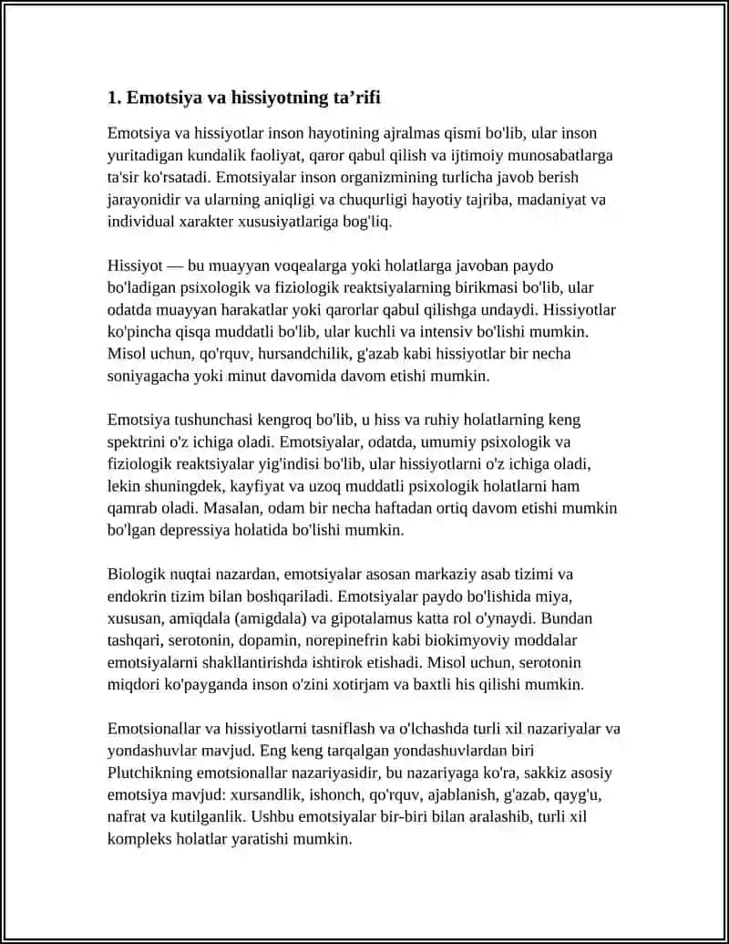 EMOTSIYA VA HISSIYOT HAQIDA TUSHUNCHA 3