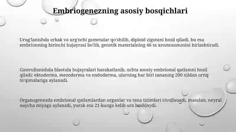 Embrional rivojlanish umumiy qonuniyatlari 3