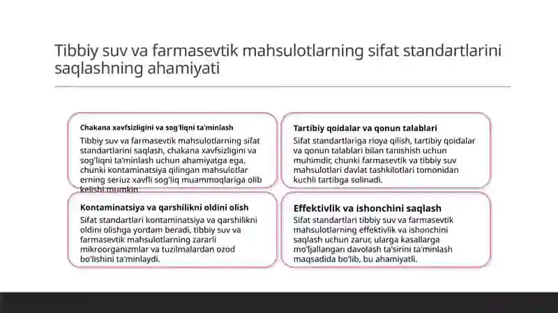 Suv va farmasevtik gigiyenik baholash 3