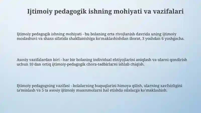 Maktabgacha taʼlim tashkilotlarida ijtimoiy pedagogik ishlarni tashkil etish 3