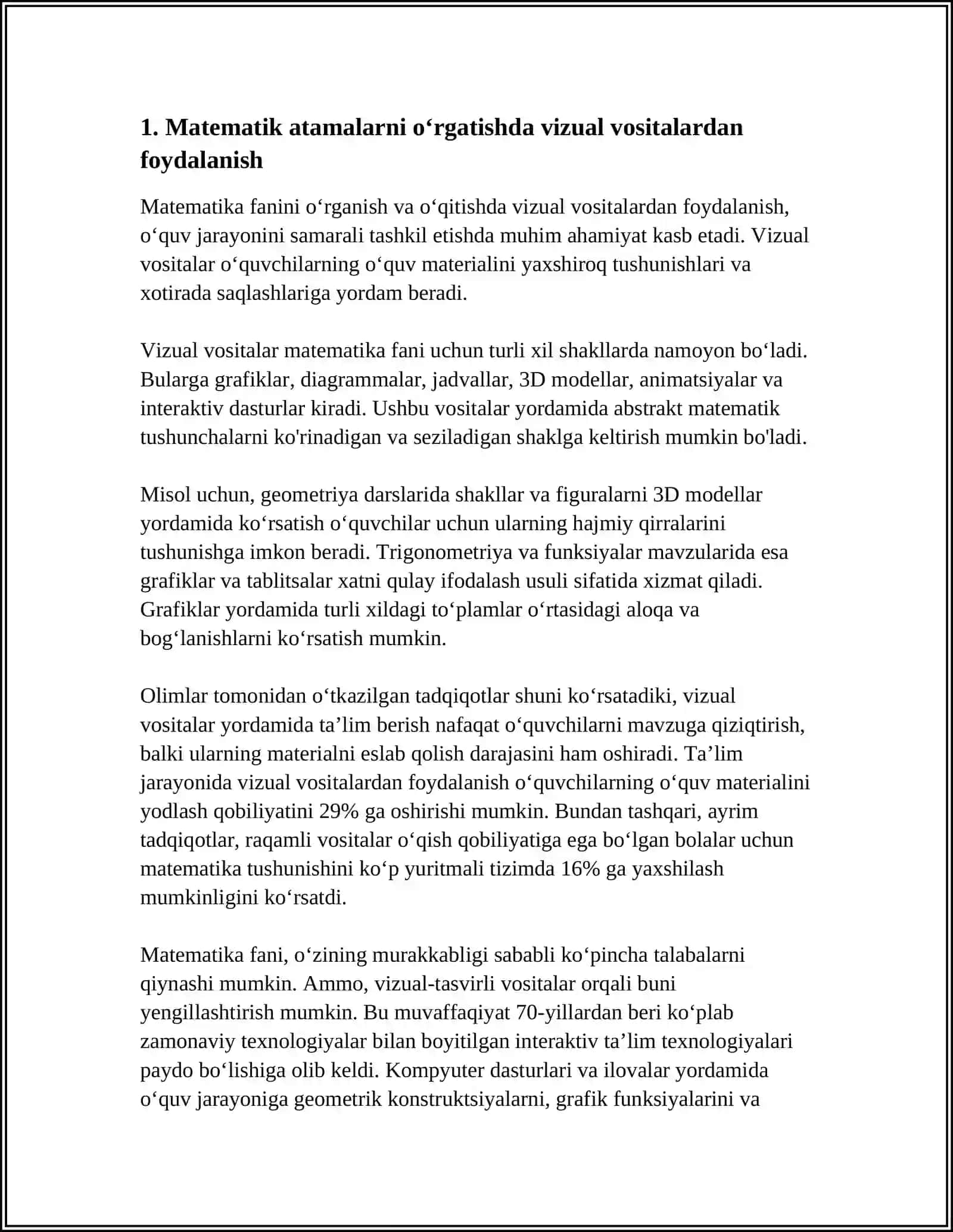 BOSHLANGʻICH SINFLARDA MATEMATIK ATAMALARNI OʻRGATISHNING SAMARALI USULLARI 3