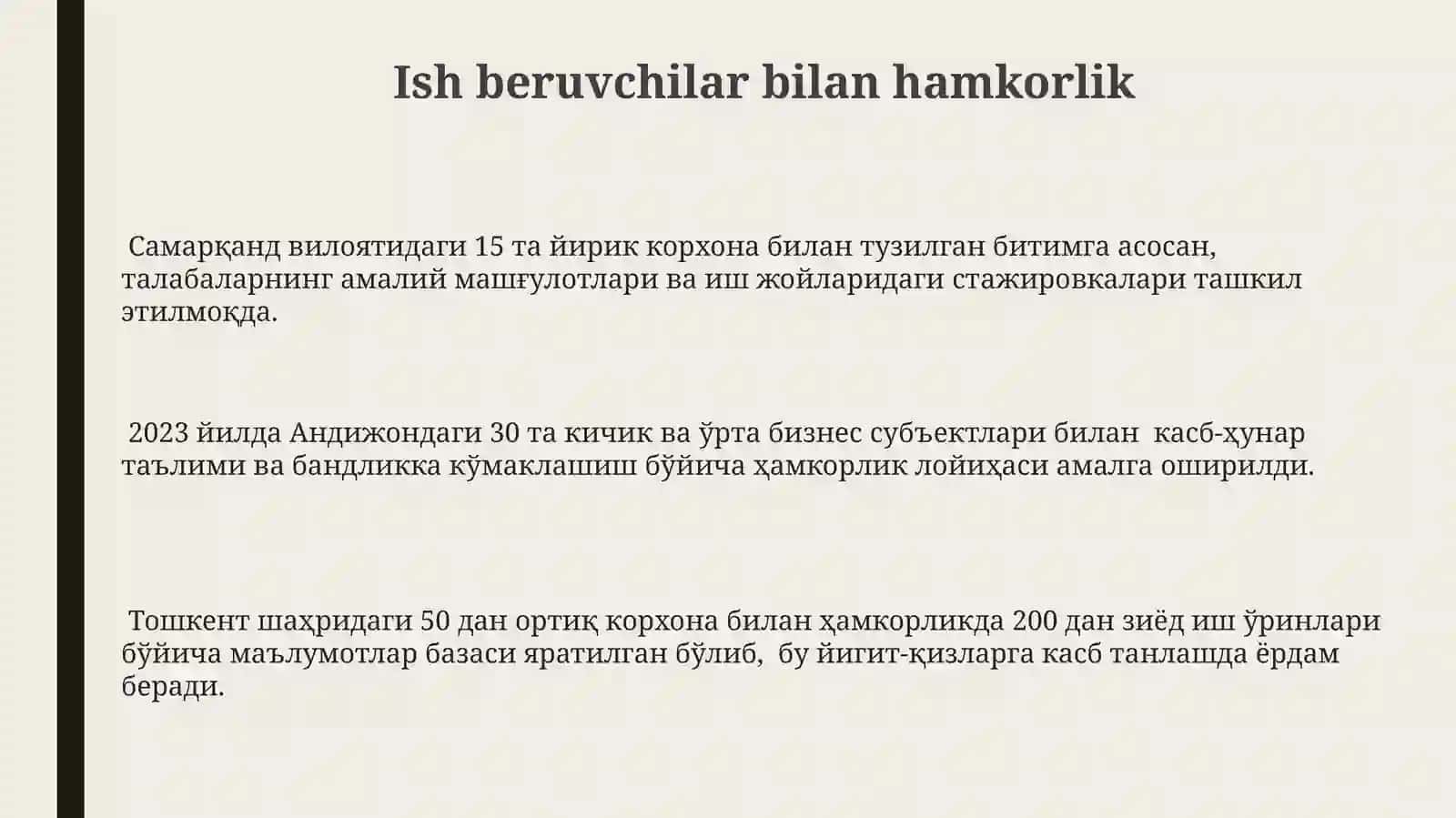 Kasbiy Yo'naltirish va Diagnostika Markazlarining Faoliyati 3